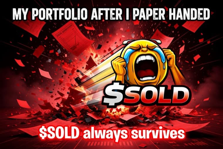 My portfolio after I paper handed