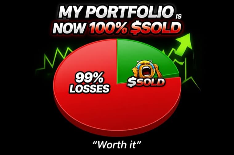 My portfolio is now 100% $SOLD