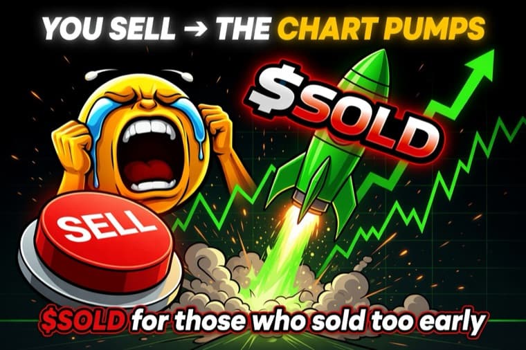You sell → the chart pumps